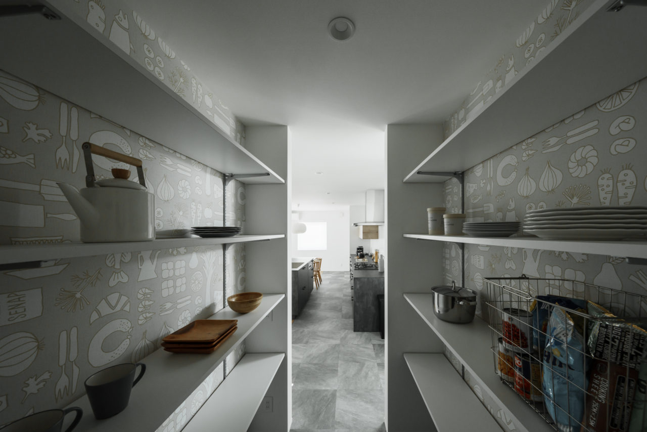 壁面にアクセントを 馬場