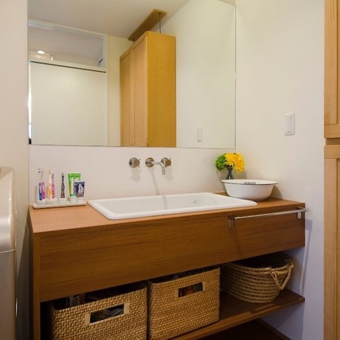 造作洗面のあれこれ　坂口